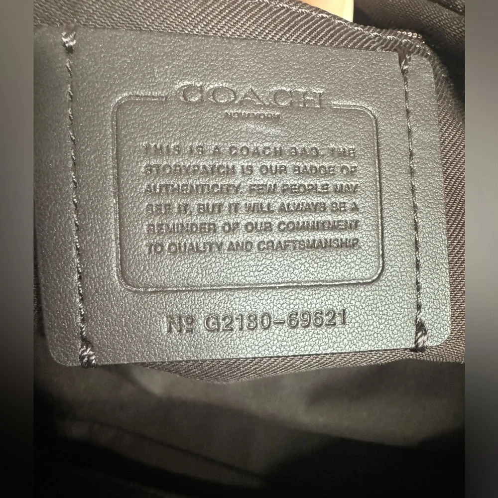 #215 Coach Lane Black Leather Satchel - Picture 14 of 16